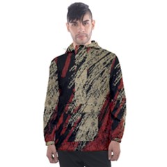 Fabric, Texture, Colorful, Spots Men s Front Pocket Pullover Windbreaker by nateshop