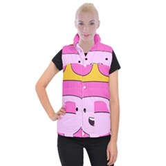 Adventure Time Princess Bubblegum Women s Button Up Vest by Sarkoni