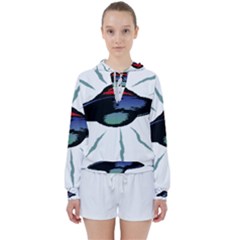 Alien Unidentified Flying Object Ufo Women s Tie Up Sweat by Sarkoni