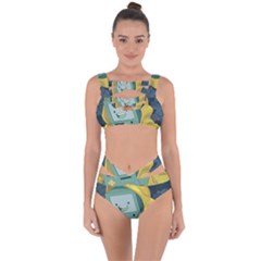 Cartoon Bmo Adventure Time Bandaged Up Bikini Set  by Bedest