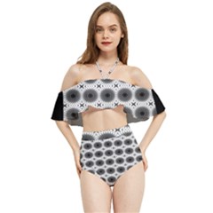 Cosmos Circles Halter Flowy Bikini Set  by ConteMonfrey