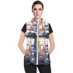 Tardis Doctor Who Women s Puffer Vest by Cendanart