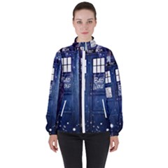 Bad Wolf Tardis Doctor Who Women s High Neck Windbreaker