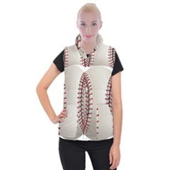 Baseball Women s Button Up Vest by Ket1n9