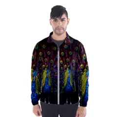 Beautiful Peacock Feather Men s Windbreaker by Ket1n9