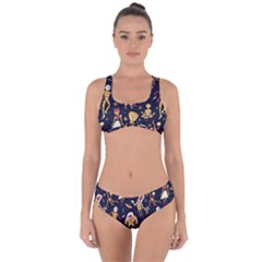 Alien Surface Pattern Criss Cross Bikini Set by Ket1n9