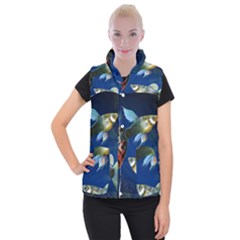 Marine Fishes Women s Button Up Vest by Ket1n9