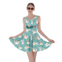 Active Rabbit Turquoise Skater Dress by CoolDesigns