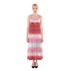 Red Stripes Sleeveless Maxi Dress by CoolDesigns