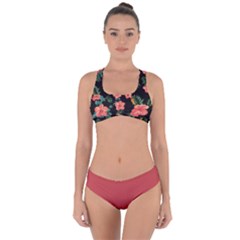 Dark Hawaii Criss Cross Bikini Set by CoolDesigns