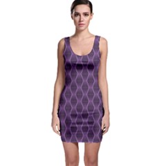 Purple Black Abstract Dotted Pattern Bodycon Dress by CoolDesigns