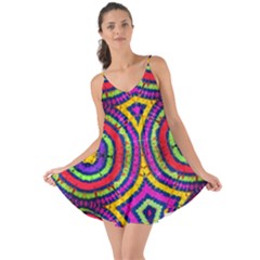 Color Circle Tie Dye Love The Sun Cover Up by CoolDesigns