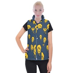 Aesthetic, Blue, Mr, Patterns, Yellow, Tumblr, Hello, Dark Women s Button Up Vest by nateshop