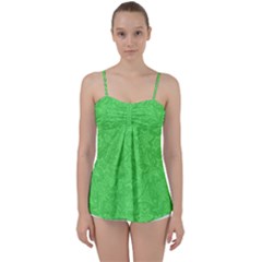 Green-2 Babydoll Tankini Top by nateshop