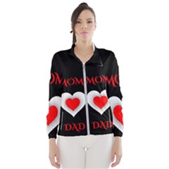 Mom And Dad, Father, Feeling, I Love You, Love Women s Windbreaker by nateshop