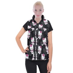 Hello Kitty, Pattern, Supreme Women s Button Up Vest by nateshop
