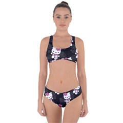 Hello Kitty, Pattern, Supreme Criss Cross Bikini Set by nateshop