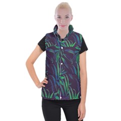 Tree Leaves Women s Button Up Vest by nateshop