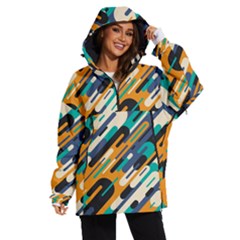 Abstract Rays, Material Design, Colorful Lines, Geometric Women s Ski And Snowboard Jacket by nateshop