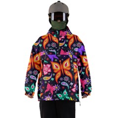 Floral Butterflies Men s Ski And Snowboard Jacket by nateshop