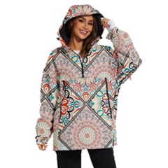 Flowers Pattern, Abstract, Art, Colorful Women s Ski And Snowboard Jacket by nateshop