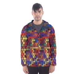 Flower Retro Funky Psychedelic Men s Hooded Windbreaker by Ndabl3x