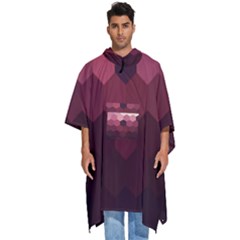 Love Amour Butterfly Colors Flowers Text Men s Hooded Rain Ponchos by Grandong