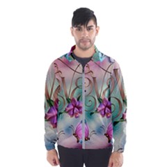 Love Amour Butterfly Colors Flowers Text Men s Windbreaker by Grandong