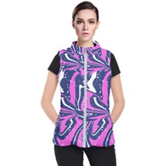 Texture Multicolour Grunge Women s Puffer Vest by Cemarart