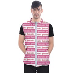 Breathe In Life, Breathe Out Love Text Motif Pattern Men s Puffer Vest by dflcprintsclothing