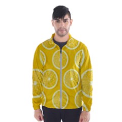 Lemon Fruits Slice Seamless Pattern Men s Windbreaker by Apen