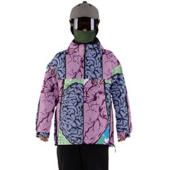 Brain Heart Balance Emotion Men s Ski And Snowboard Waterproof Breathable Jacket by Maspions