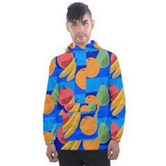 Fruit Texture Wave Fruits Men s Front Pocket Pullover Windbreaker by Askadina