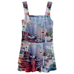 Digital Computer Technology Office Information Modern Media Web Connection Art Creatively Colorful C Kids  Layered Skirt Swimsuit by Maspions