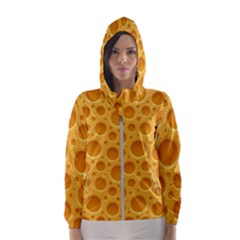Cheese Texture Food Textures Women s Hooded Windbreaker by nateshop