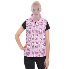 Cute Hello Kitty Collage, Cute Hello Kitty Women s Button Up Vest by nateshop