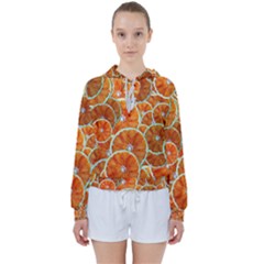 Oranges Patterns Tropical Fruits, Citrus Fruits Women s Tie Up Sweat by nateshop