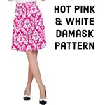 Hot Pink Damask Pattern