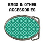 Bags & other accessories - emerald green quatrefoil