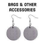 Bags & other accessories - grey quatrefoil