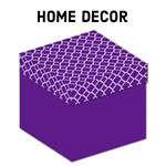 Home Decor - Royal Purple Quatrefoil