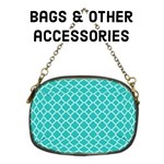 Bags & other accessories - Turquoise quatrefoil