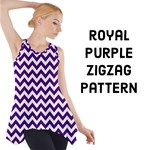 Royal Purple & White ZigZag pattern