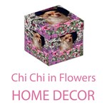 Home Decor Chi Chi in Flowers, Chihuahua Puppy