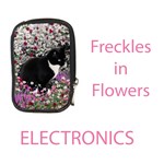 Electronics Freckles in Flowers II, Black White Tux Cat