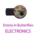 Electronics Emma in Butterflies, Gray Tabby Kitten