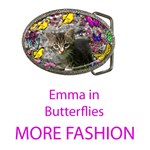 Fashion Emma in Butterflies, Gray Tabby Kitten