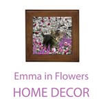 Home Decor Emma in Flowers, Gray Tabby Kitten