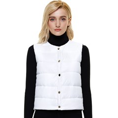 Women s Short Button Up Puffer Vest Icon