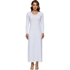 Long Sleeve Longline Maxi Dress Icon